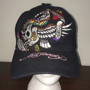 Accessories | Ed Hardy Black Cap | Poshmark
